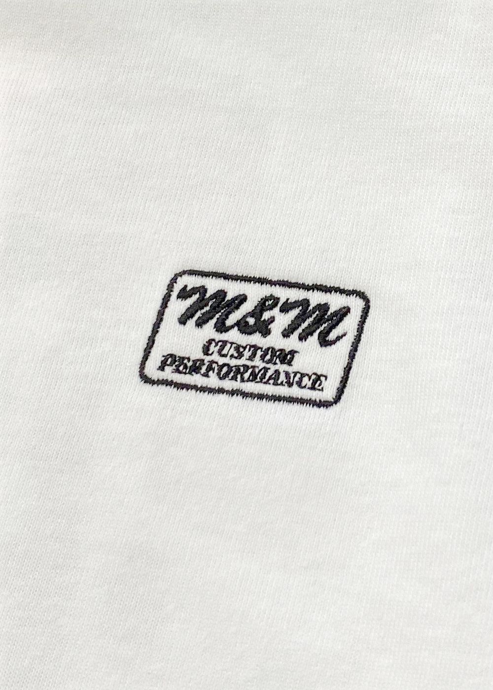 M&M CUSTOM PERFORMANCE - RAGLAN T-SHIRT (WHITE×GREEN) / ラグラン 