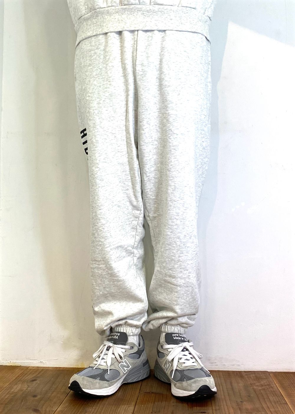 College Sweat Pant (LIGHT GRAY) / オリジナル セットアップスウェットパンツ / セットアップ可能
