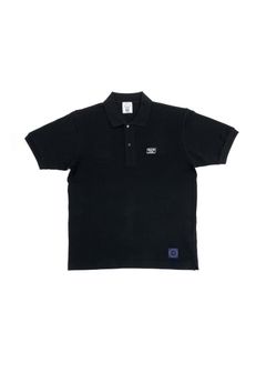 【ラスト1点】POLO SHIRT (BLACK) / ロゴ刺繍 ポロシャツ