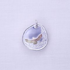 KARAKUSA Top LL with K10 Mini Eagle (SILVER) / 10金ミニイーグル特大唐草メタルトップ