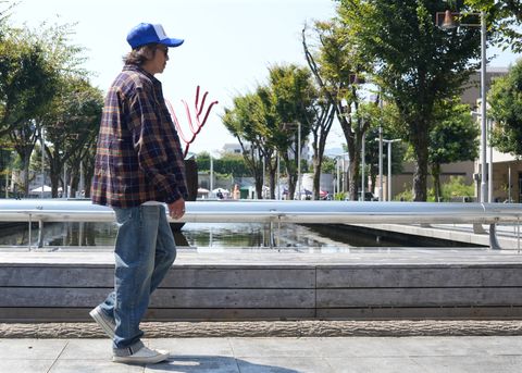 2024 AUTUMN SHIRT STYLE-RATS / COTTON FLANNEL NAVY CHECK SHIRT