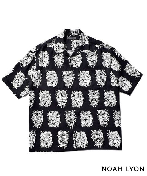 ×NOAH LYON S/S Open Collar SH (BLT) / ノア ライオン コラボ シャツ / セットアップ可能