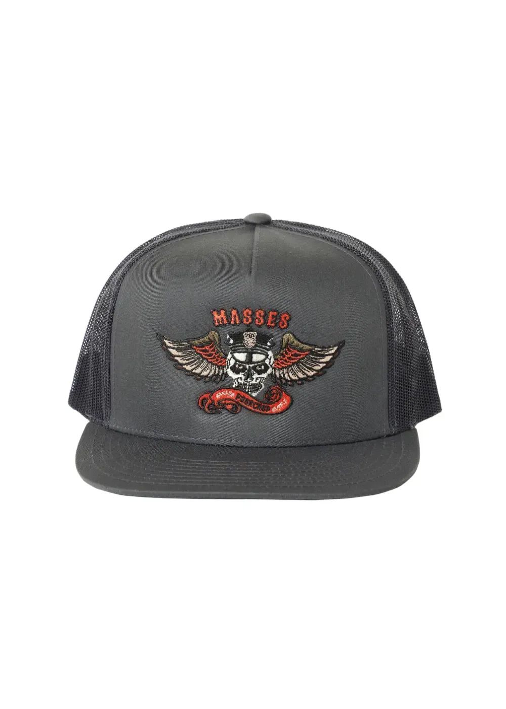 MESH CAP EAGLE P (×MASSES) (CHARCOAL) / マシス コラボレーション メッシュキャップ