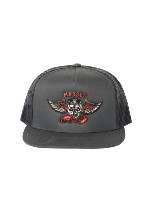 MESH CAP EAGLE P (×MASSES) (CHARCOAL) / マシス コラボレーション メッシュキャップ