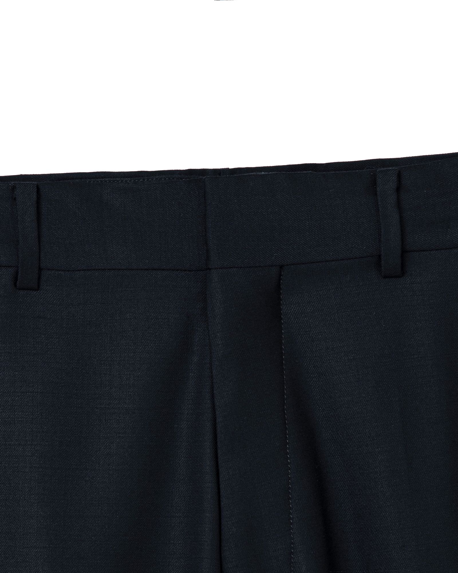 10L WOOL SILK PANTS "THUNDERS" (BLACK) / ウールシルク スラックス