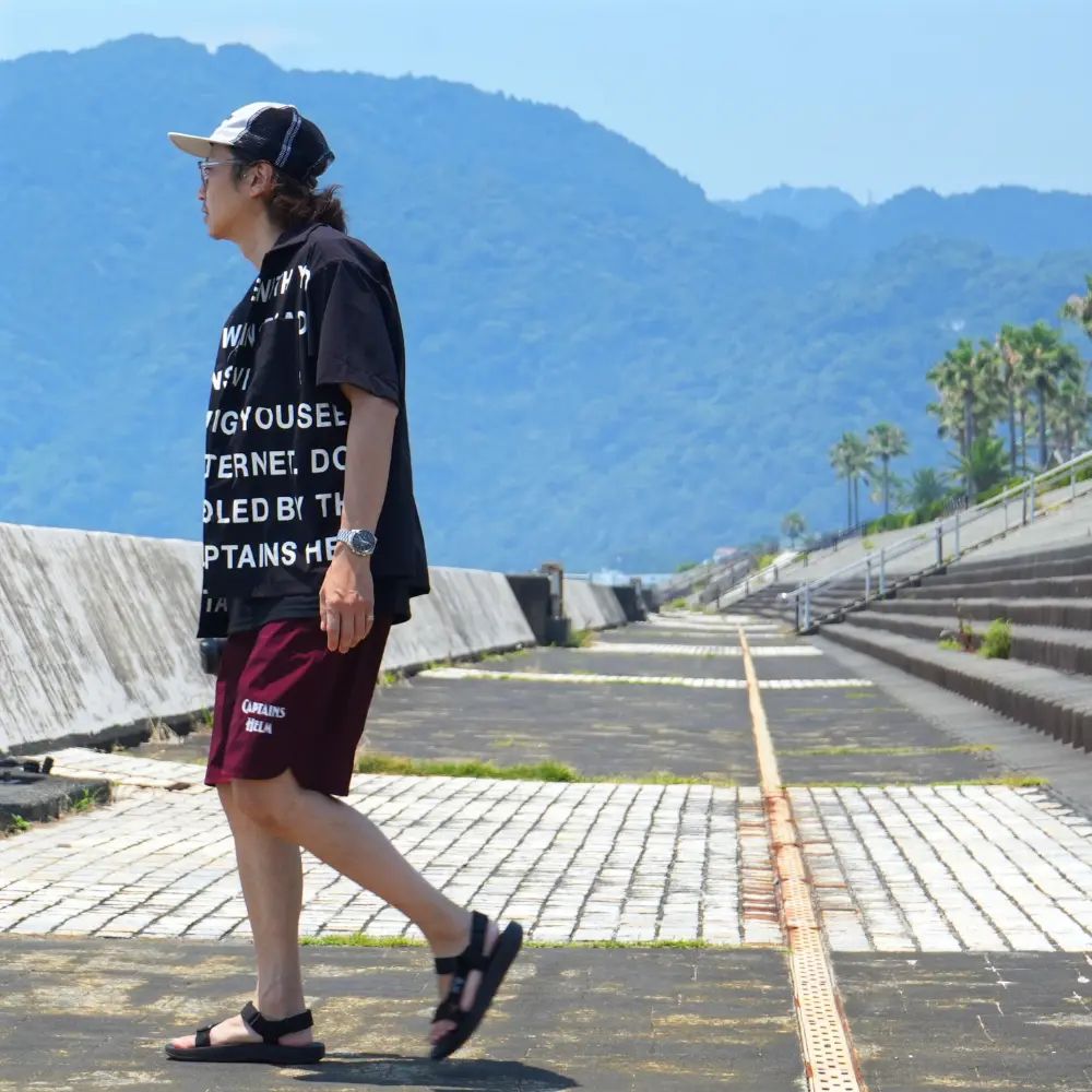 【ラスト1点】CORDURA® WATER-REPELLENT SHIRTS (BLACK) / ストレッチ S/S シャツ