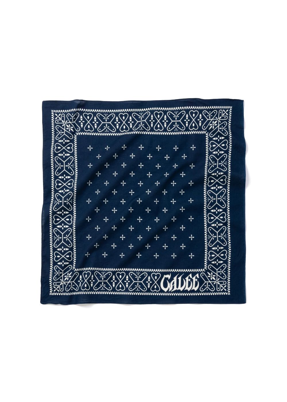 CROSS BANDANA (NAVY) / クロスパターン バンダナ