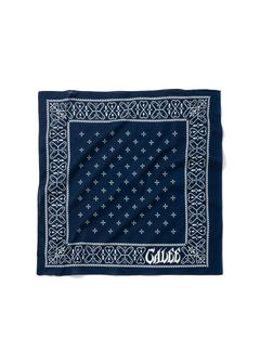 CROSS BANDANA (NAVY) / クロスパターン バンダナ