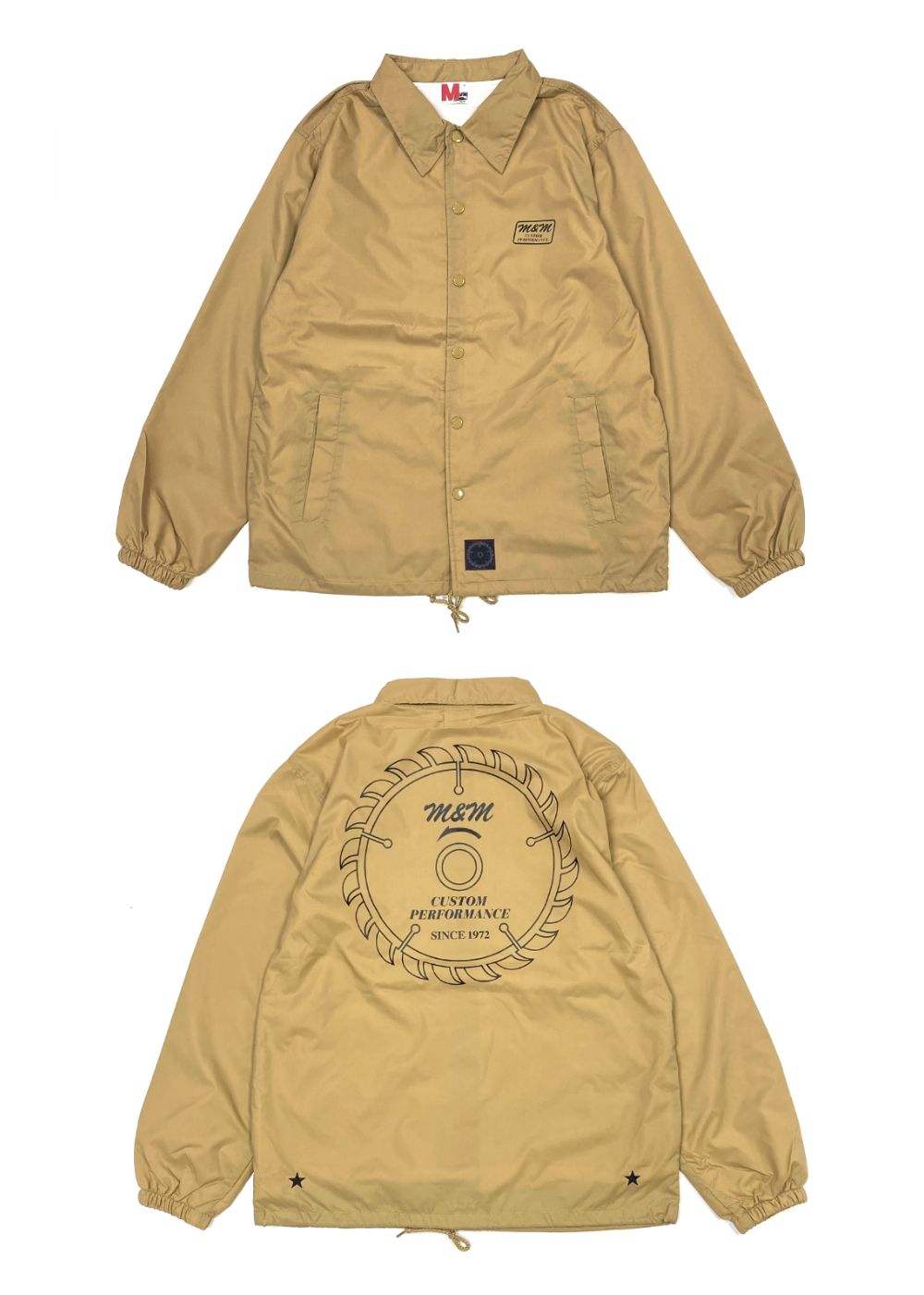 【ラスト1点】Coach Jacket (COYOTE) / プリント コーチジャケット