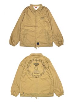【ラスト1点】Coach Jacket (COYOTE) / プリント コーチジャケット