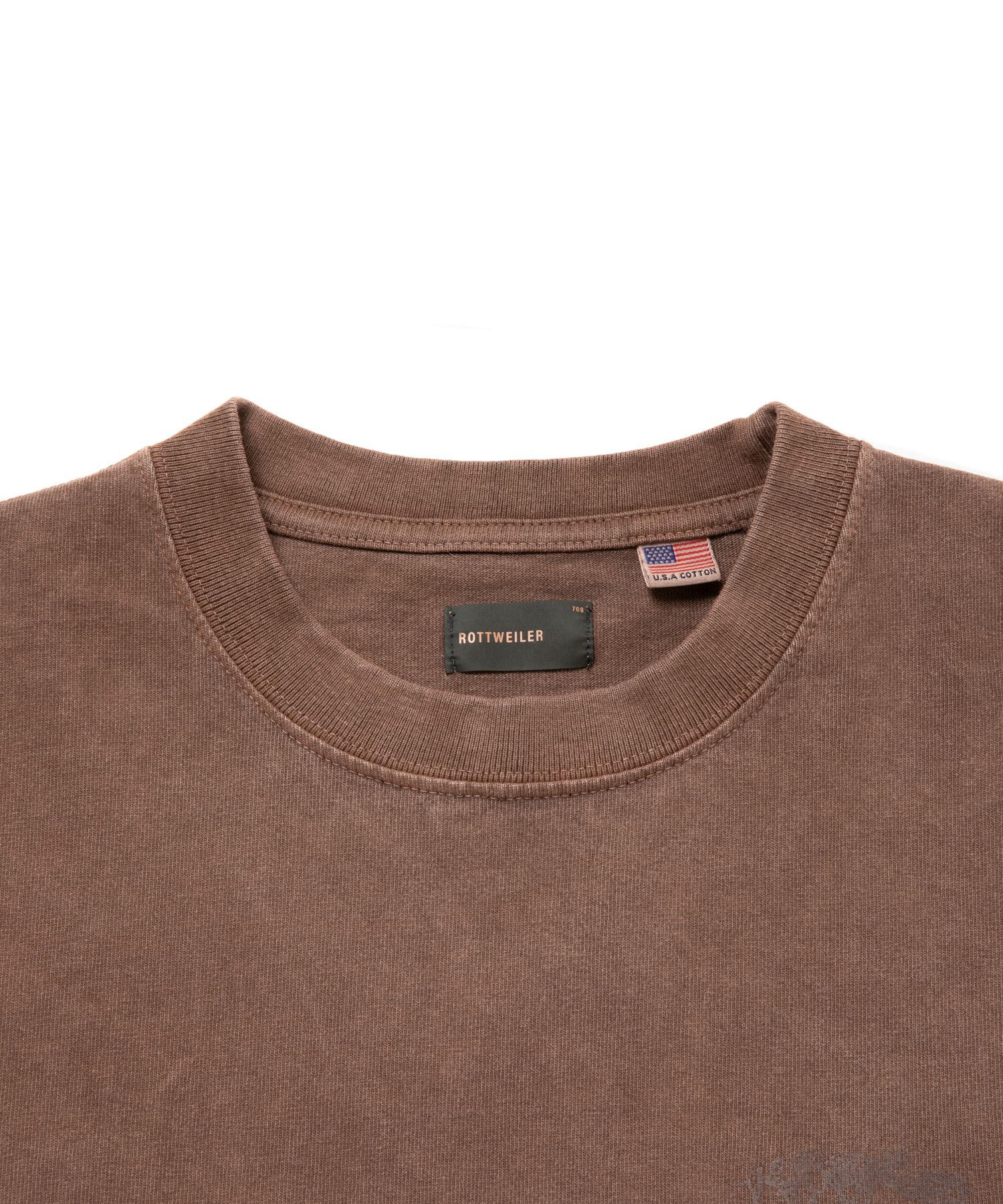 PIG DOG TEE (BROWN) / オリジナル プリント Tシャツ