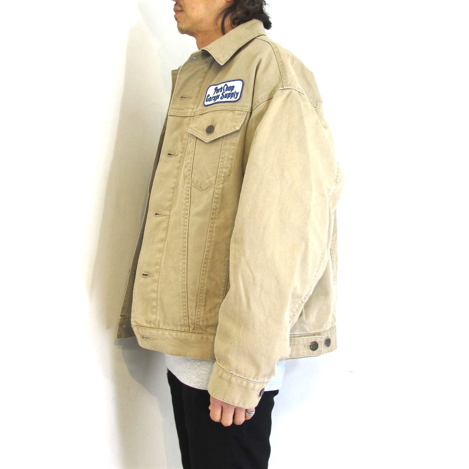 PORKCHOP - HEAVY OX TRUCKER JKT (KHAKI) / オリジナル ダック