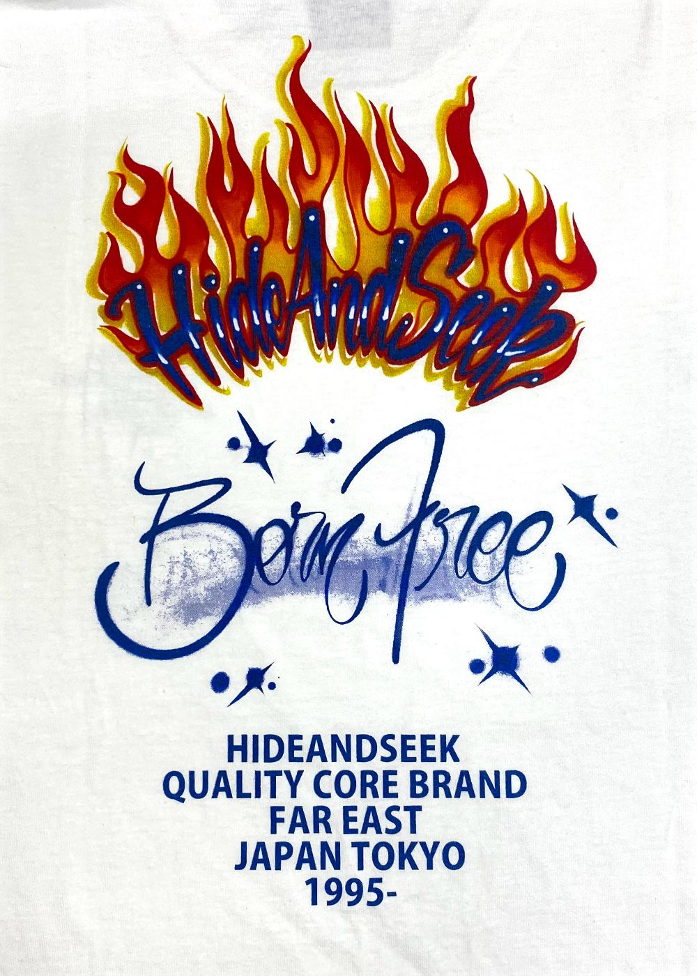 Flame S/S Tee (WHITE) / フレイム プリントTee