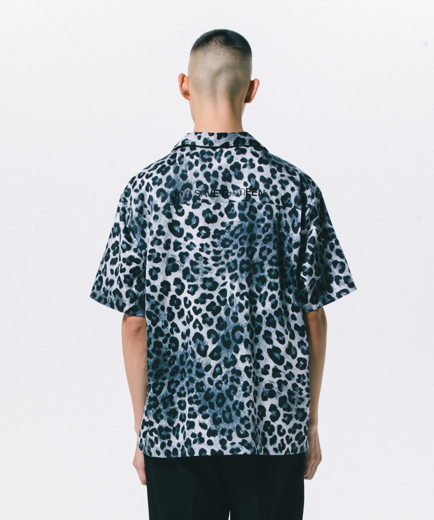 ROTTWEILER - R9 LEOPARD S/S SHIRT (GRAY) / レオパード オープンカラーシャツ | LOOPHOLE