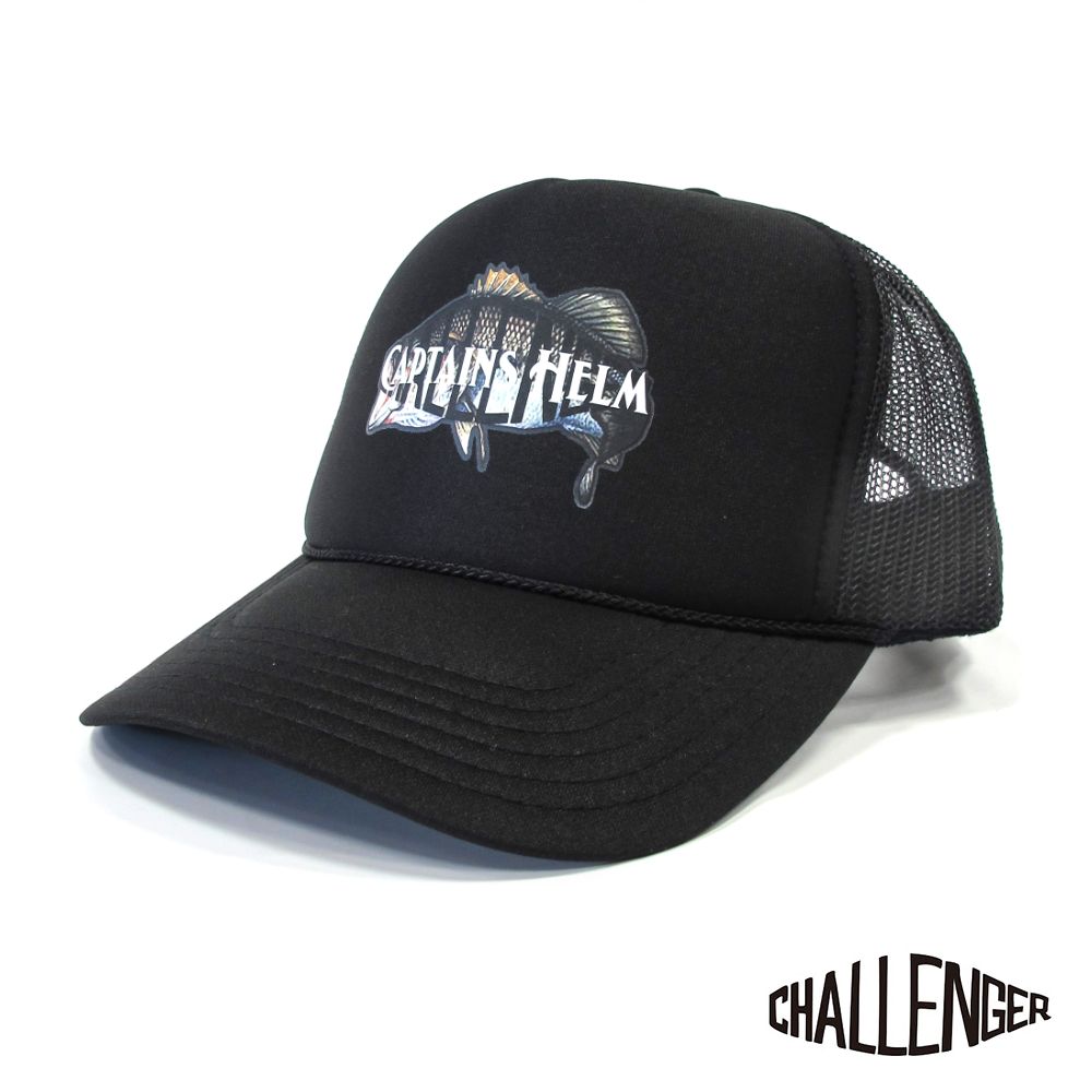 CAPTAINS HELM - × CHALLENGER BUILT IN JP MESH CAP (BLACK 