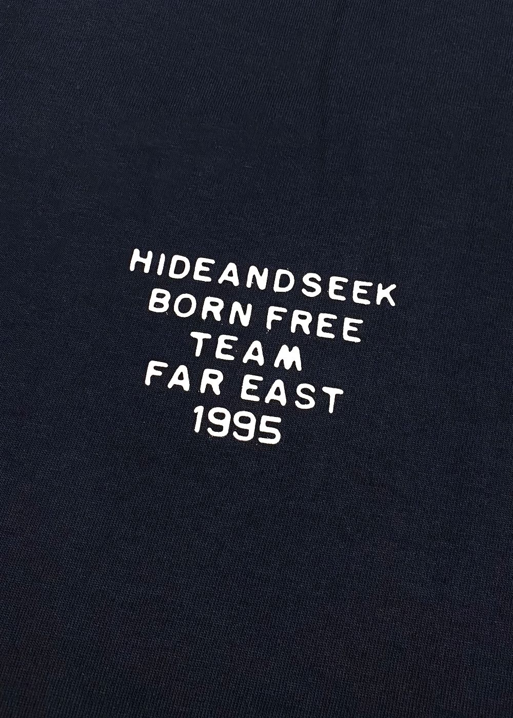 Typewriter S/S Tee (BigSilhouette) (NAVY) / ヘビーオンス ワイド Tシャツ