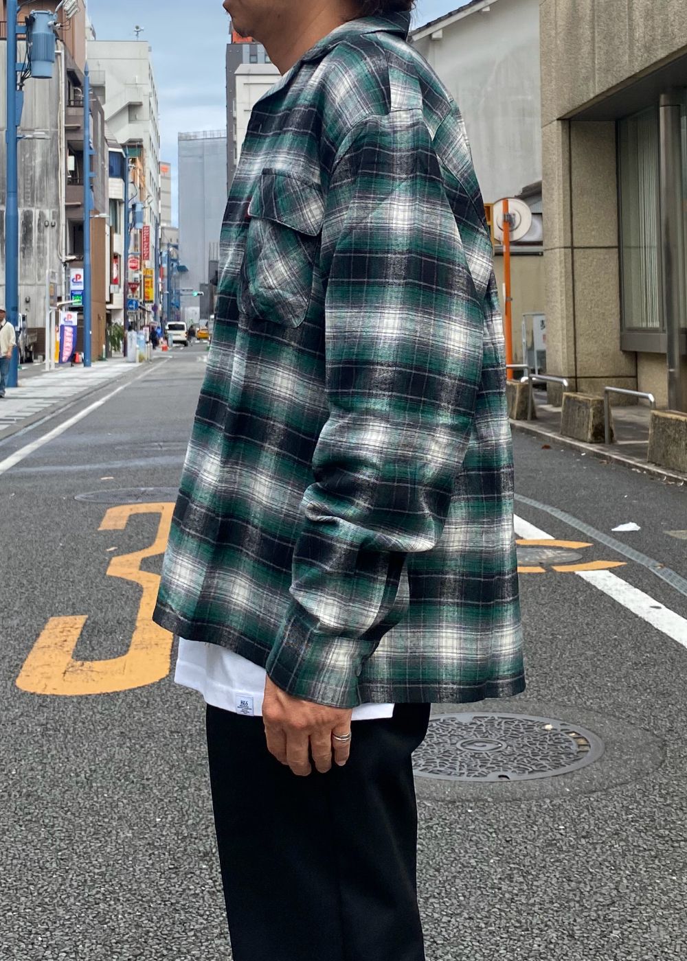 Check L/S Shirt (GREEN) / チェック ネル シャツ