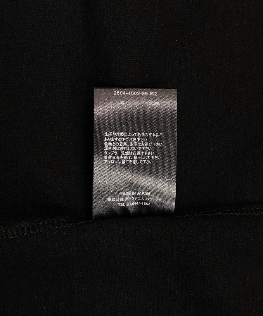 Monochrome Two tone Face Crewneck T-SH  (BLK) / オリジナル プリント Tシャツ
