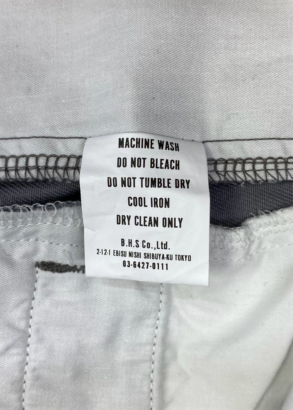 T/C WORK PANTS (GRAY) / TC チノ パンツ