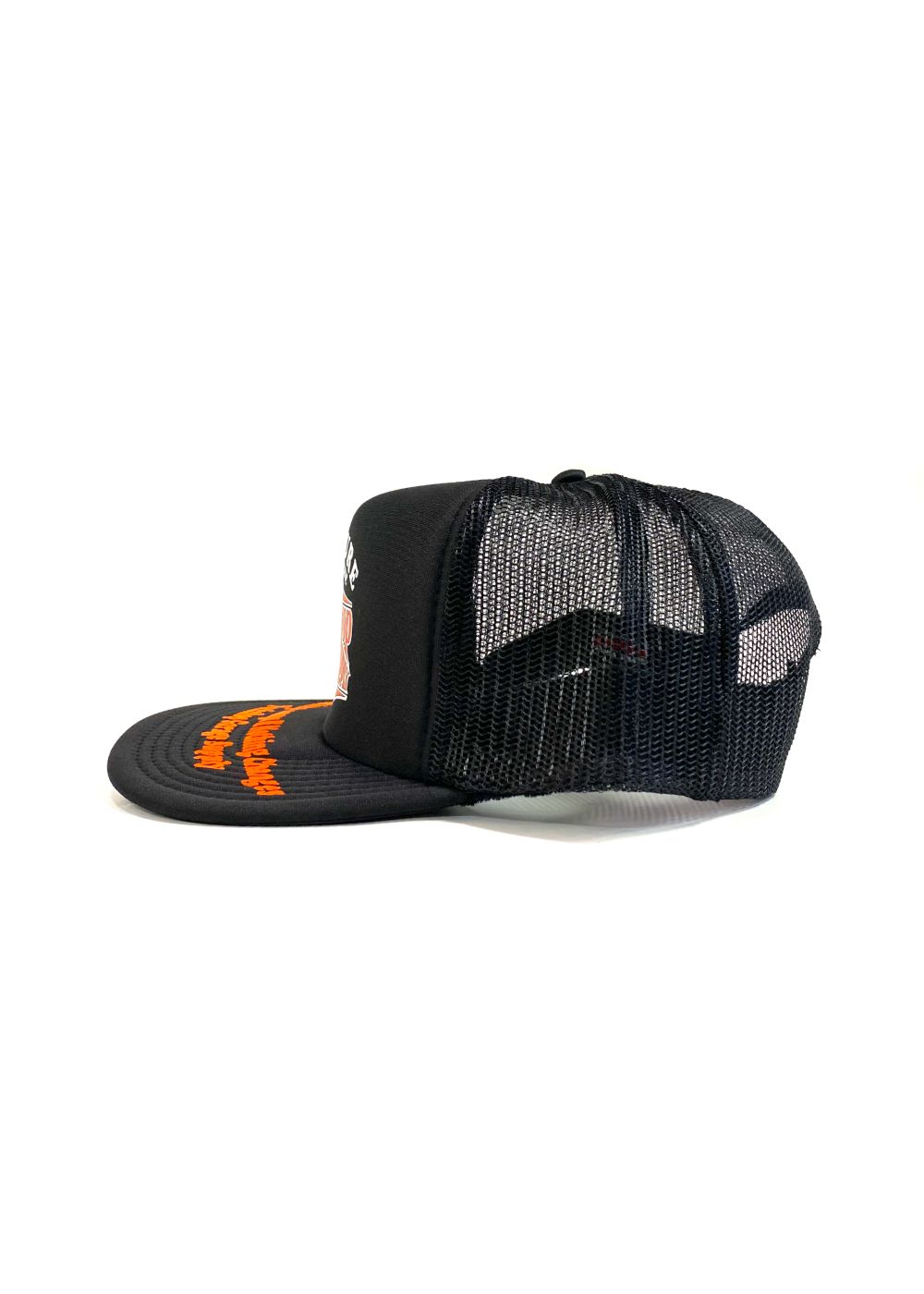 WAVE LOGO MESH CAP (BLACK) / プリント メッシュキャップ