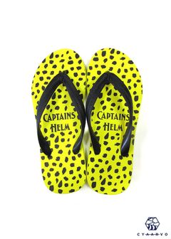 × CYAARVO / LEOPARD FLIP FLOP (YELLOW) / シアーヴォ コラボビーチサンダル