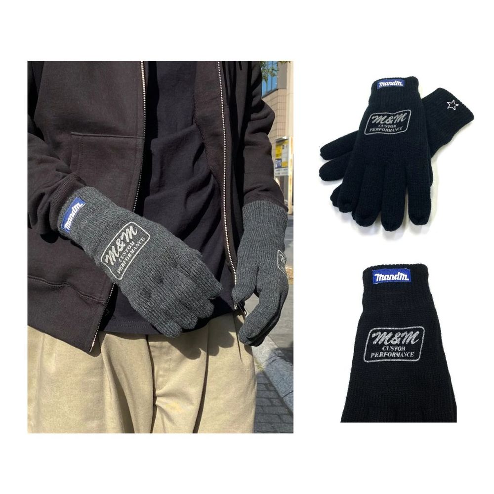 M&M 新作販売告知 / 発売機会の少ないニットグローブで真冬の防寒対策を。