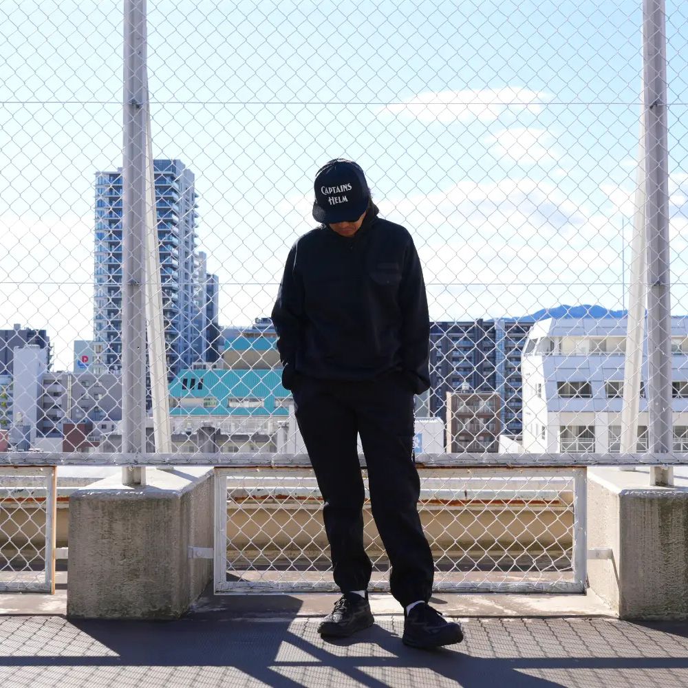 【ラスト1点】TM HALF-ZIP TEC JKT (BLACK) / テック ハーフジップ ジャージ