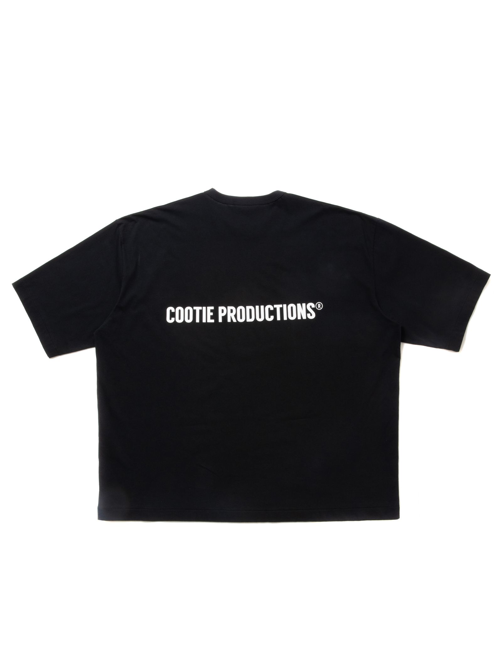 COOTIE PRODUCTIONS - Print Oversized S/S Tee (BLACK) / ロゴ