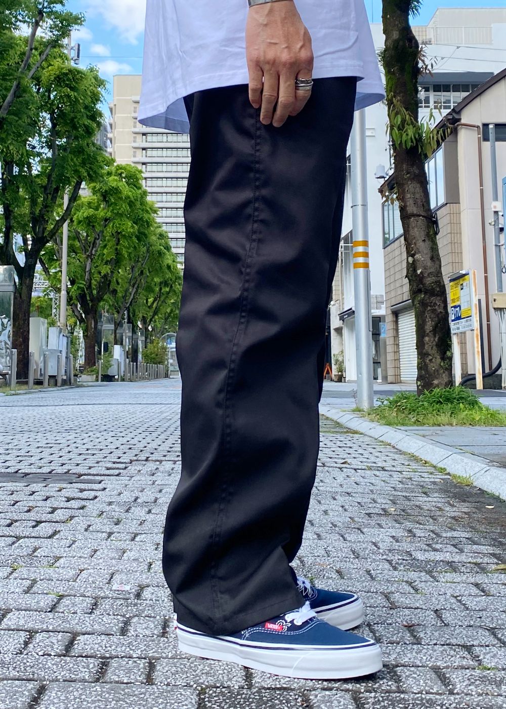 B-WORK (BLACK) / 定番 チノパンツ