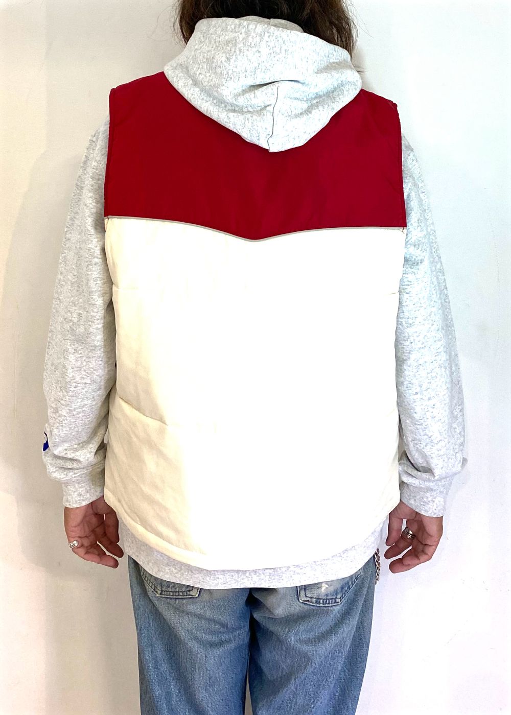 RACING VEST (BEIGE×RED) / オリジナル レーシング ベスト