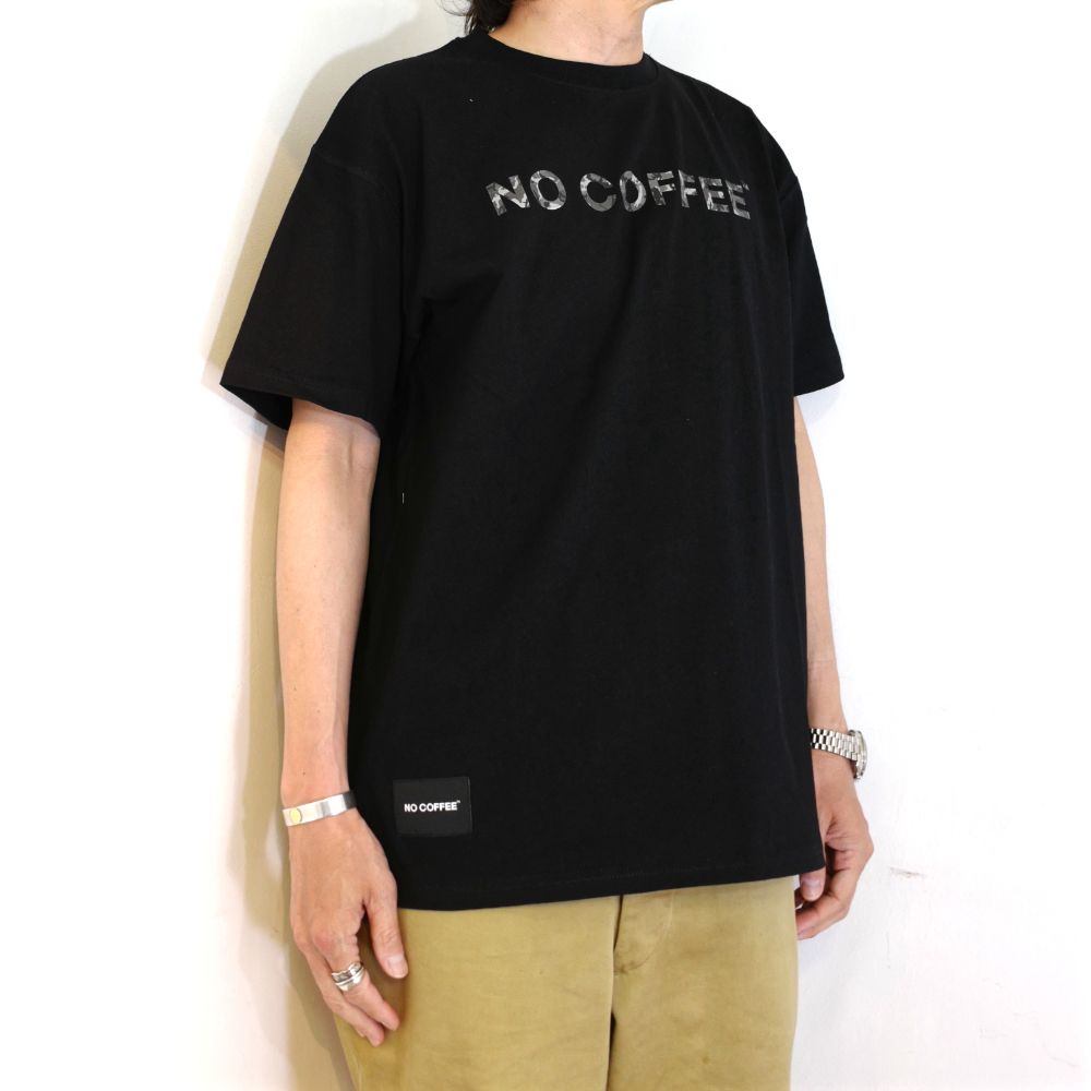 カモ柄プリントS/S TEE (BLACK)