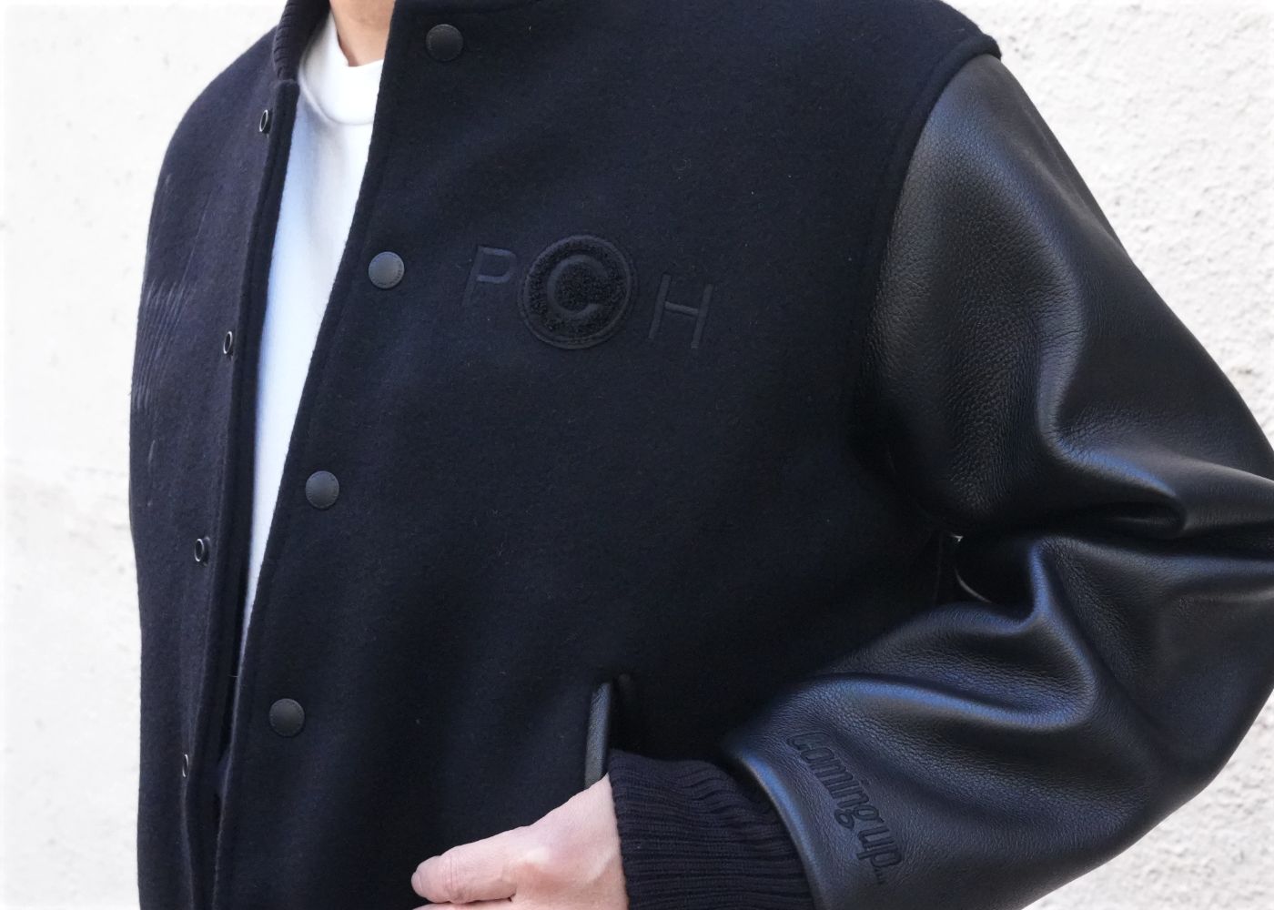 MINEDENIM - 2024AW OUTER 2 STYLE / New Order “Republic” Wool Melton & Leather Varsity JKT