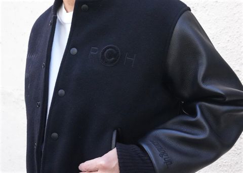 MINEDENIM - 2024AW OUTER 2 STYLE / New Order “Republic” Wool Melton & Leather Varsity JKT