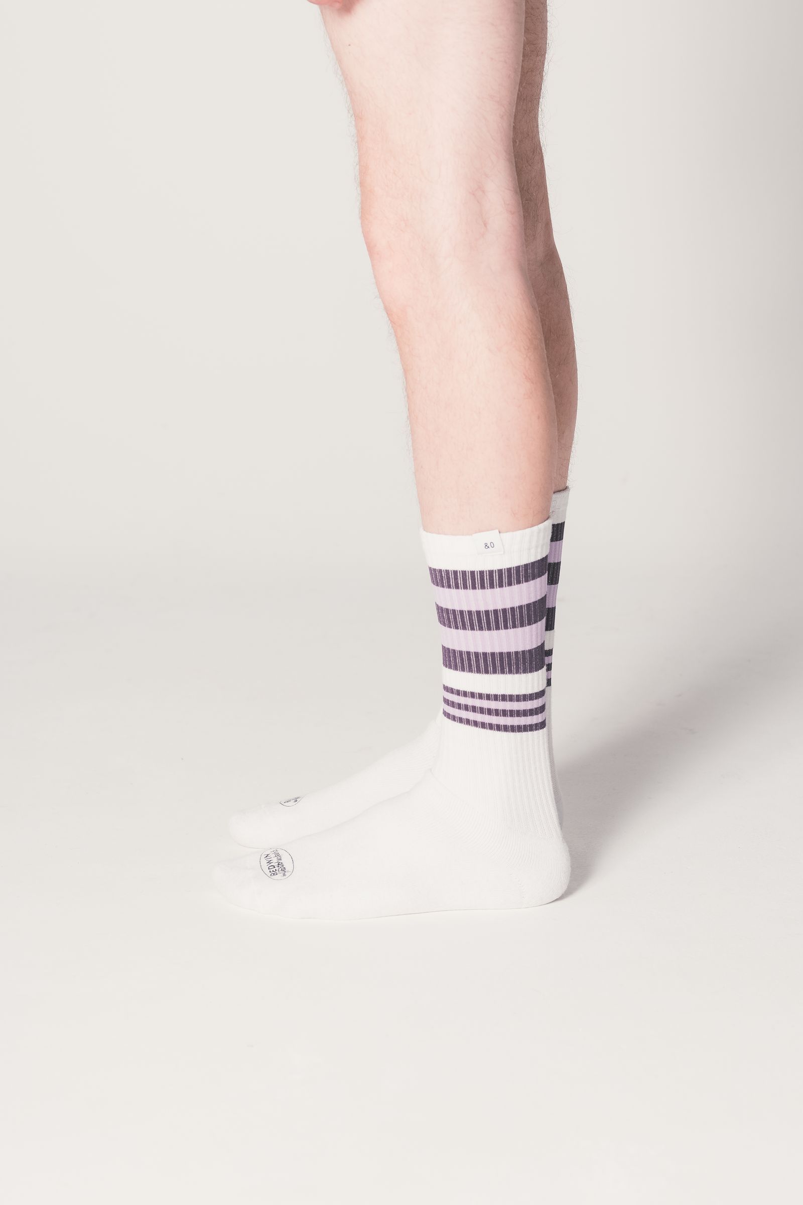 【ラスト1点】2 Pcs LINE SOCKS "LARRY" (PURPLE) / 2パック ラインソックス