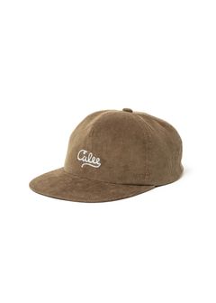 【ラスト1点】13w CORDUROY CALEE LOGO CAP (BROWN) / オリジナル ロゴ刺繍 コーデュロイ キャップ