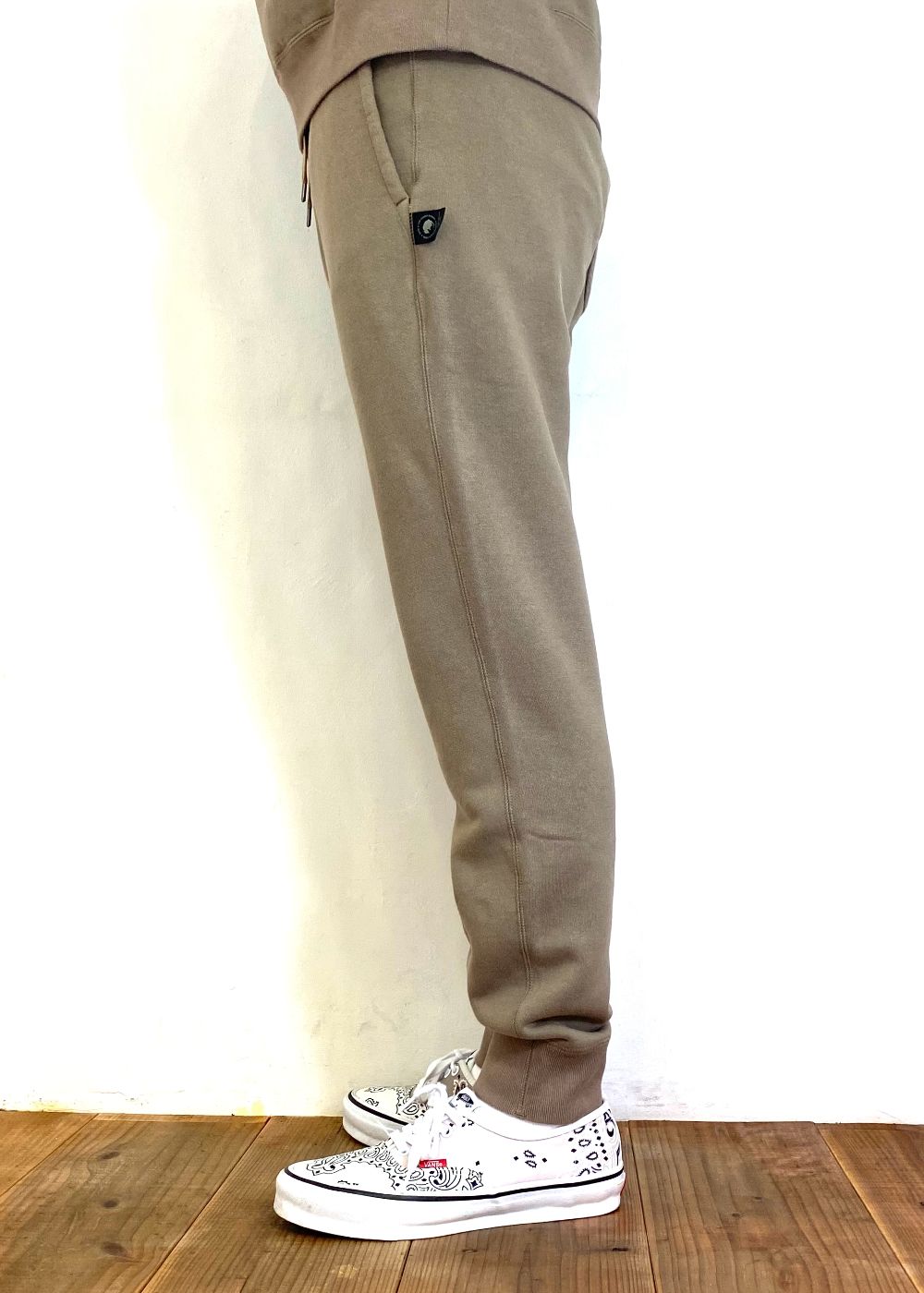FLEECE JOGGER SWEAT PANTS (KHAKI) / セットアップ ジョガー スウェット パンツ