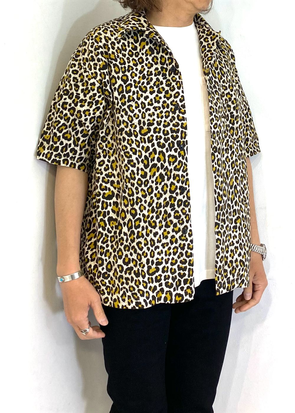 Leopard Print Flanne S.S Open Collar SH (BRT) / オリジナル レオパード アロハシャツ