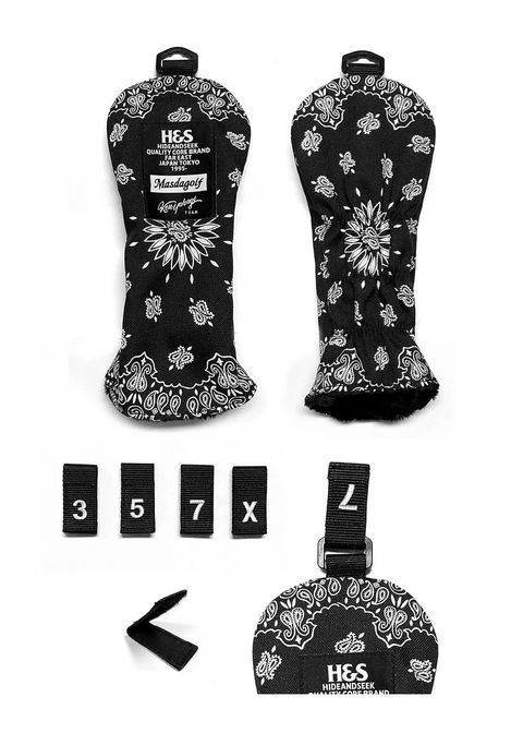 × MasdaGolf × KenYahagi Golf HEAD COVER Fairway Wood (BLACK) / ×マスダゴルフ ×おぎやはぎ / 矢作兼  コラボ ゴルフ ヘッドカバー (フェアウェイウッド)