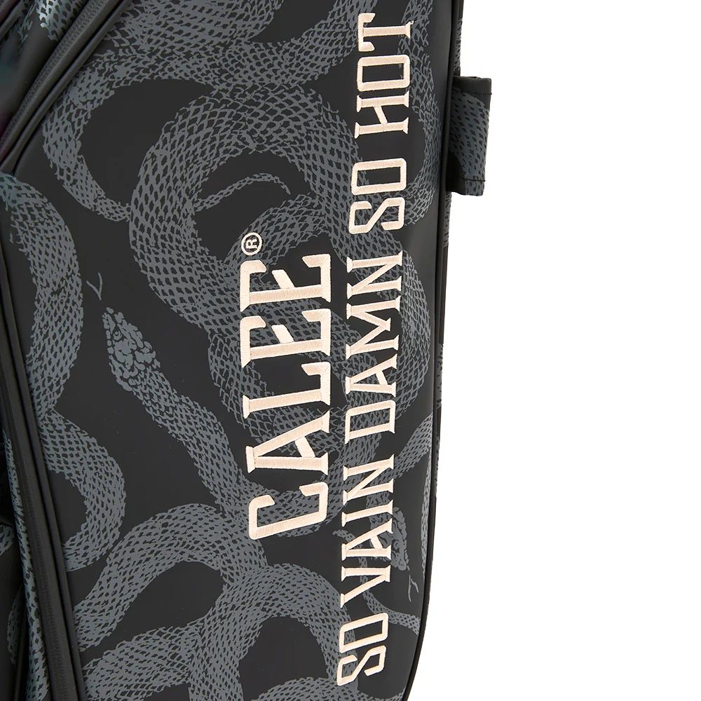 ×OMNiX GOLF SNAKE PATTERN CADDIE BAG (BLACK) / ×オムニックス ゴルフ コラボ ゴルフ バッグ
