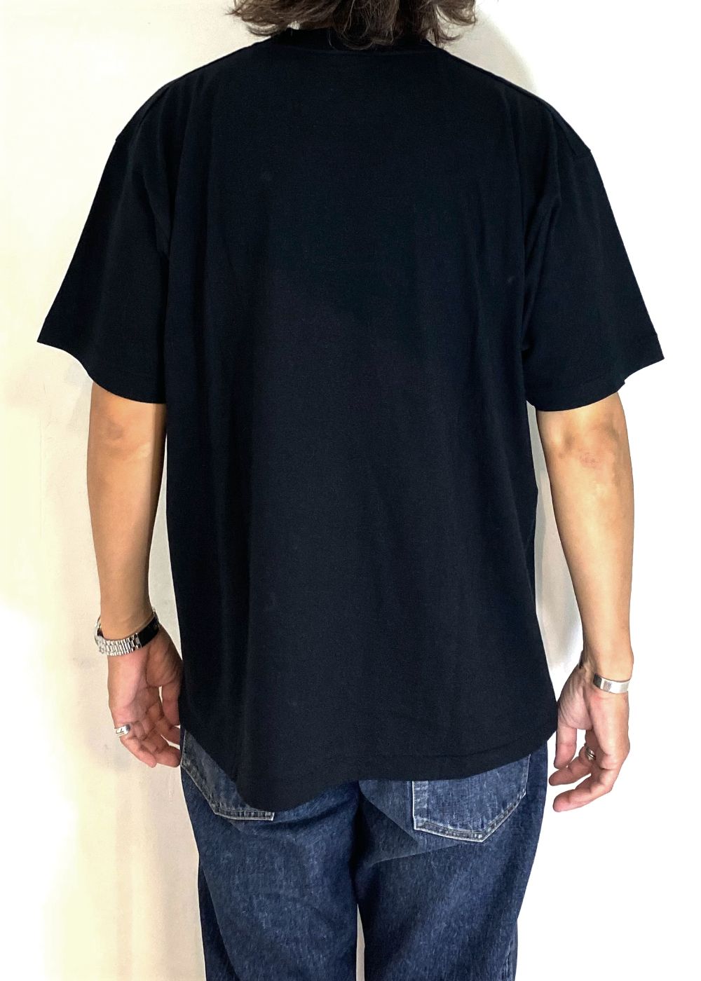 2 Pcs S/S PACK LOGO TEE "SS PACK" (BLACK) / 2ピース パック Tシャツ