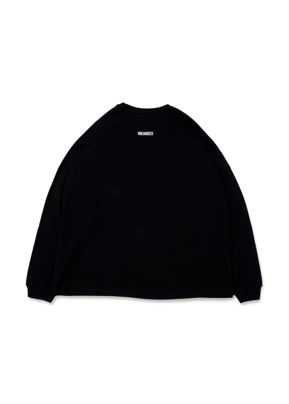 HIDE AND SEEK - Logo L/S Tee(25ss Front) Big Silhouette