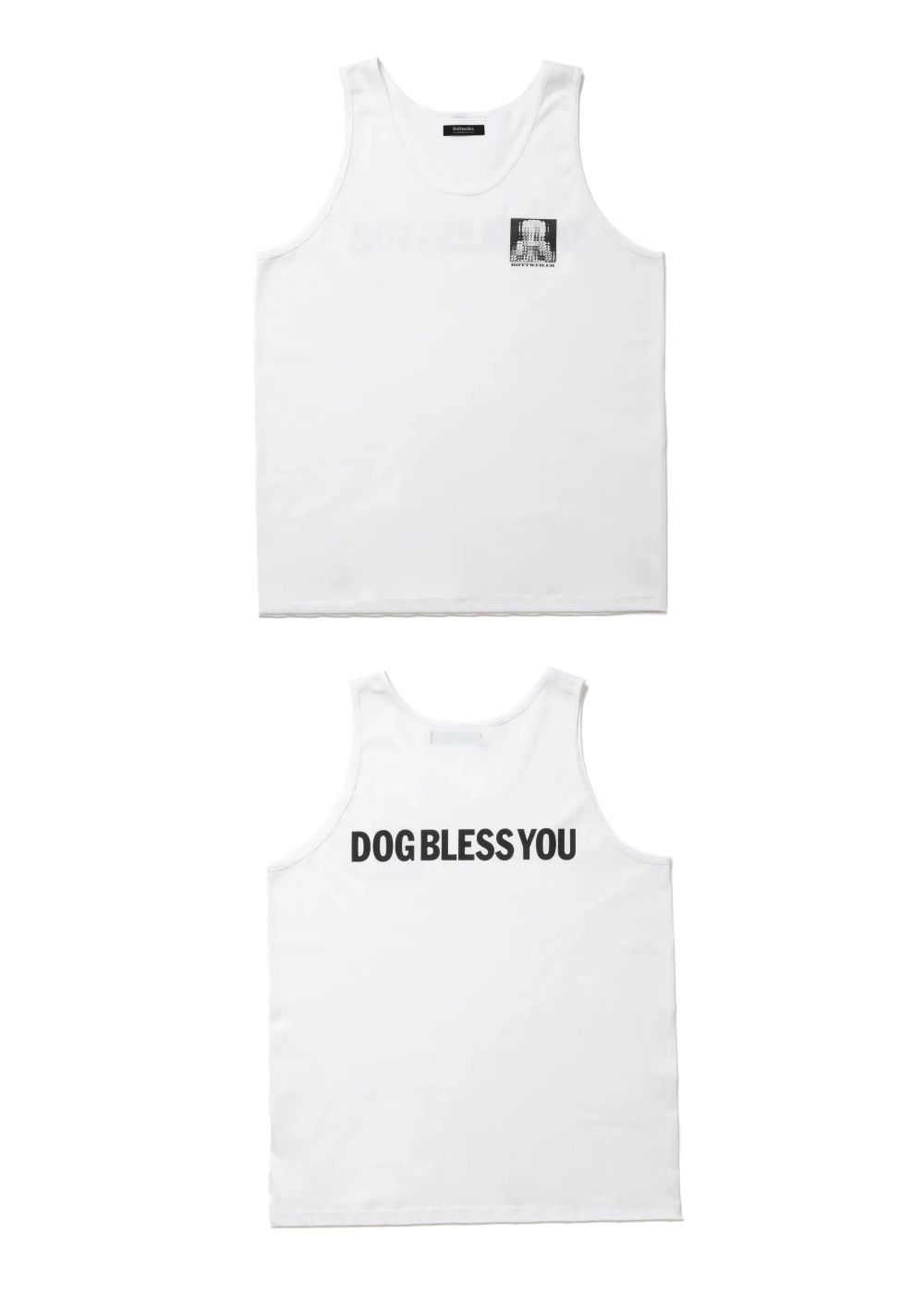 MARIA TANK TOP (WHITE) / プリント タンクトップ