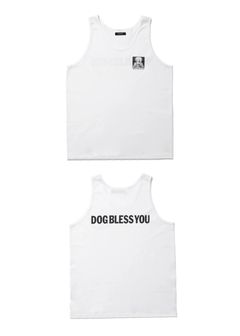 MARIA TANK TOP (WHITE) / プリント タンクトップ