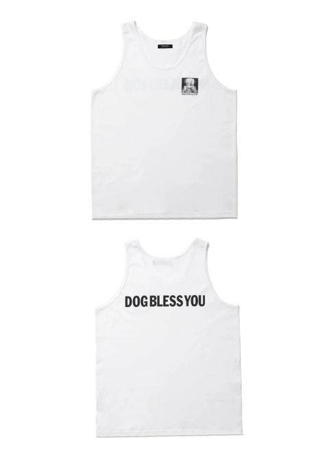 MARIA TANK TOP (WHITE) / プリント タンクトップ