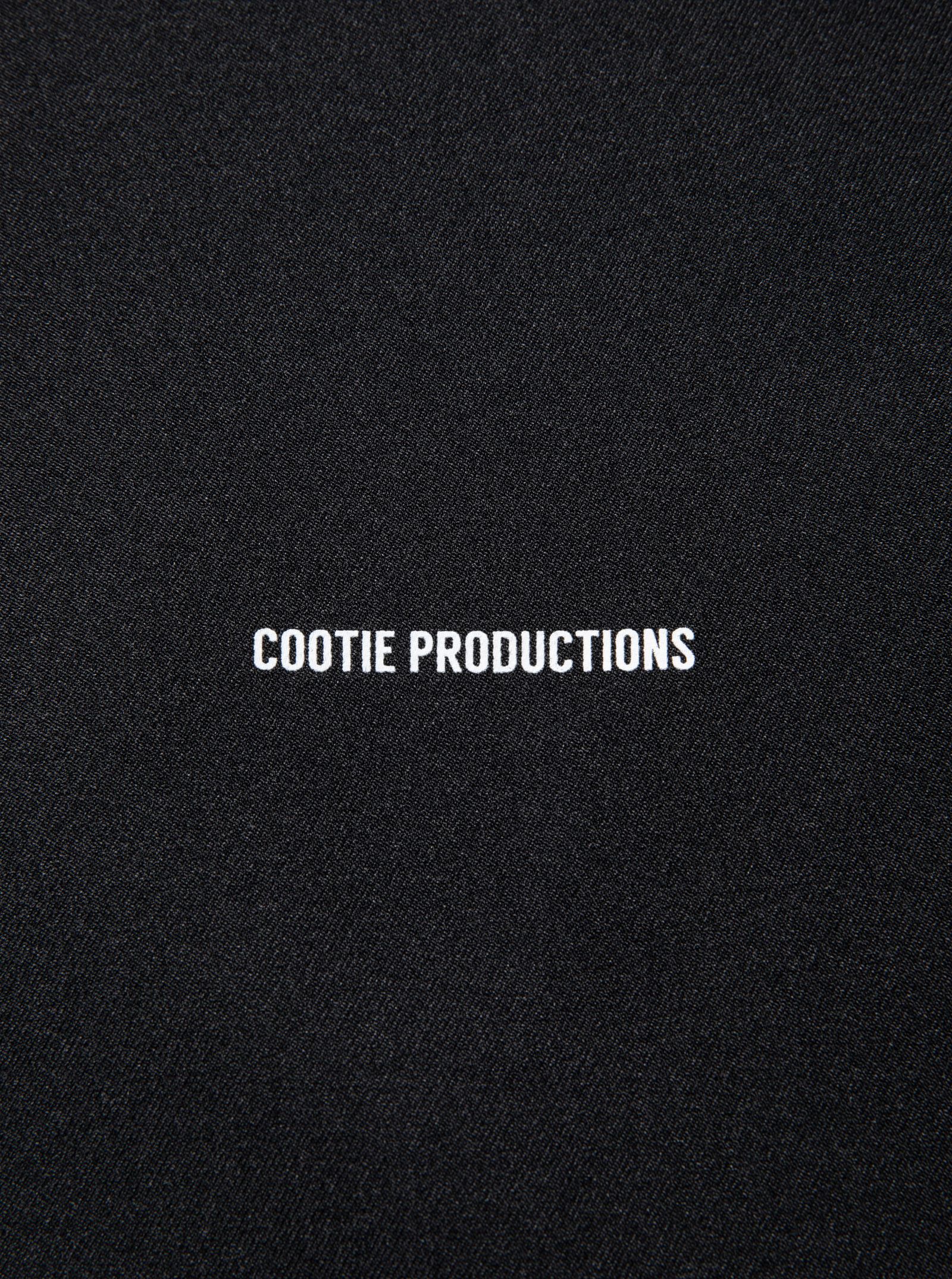 COOTIE PRODUCTIONS - Polyester Twill Football L/S Tee (BLACK