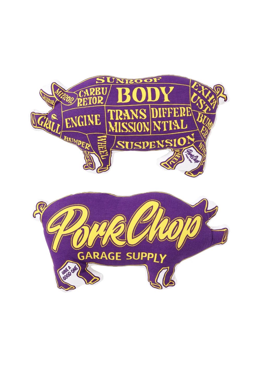 PORK CUSHION (PURPLE×ORANGE) / ポーククッション