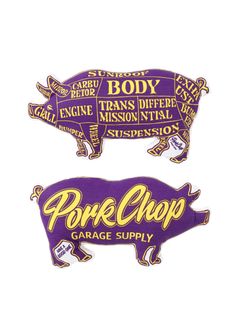 PORK CUSHION (PURPLE×ORANGE) / ポーククッション