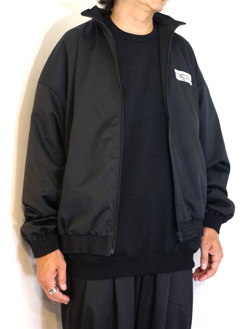 COOTIE PRODUCTIONS - Polyester Twill Track Jacket (BLACK) / ポリエステルツイル  セットアップ トラックジャケット / セットアップ可能 | LOOPHOLE