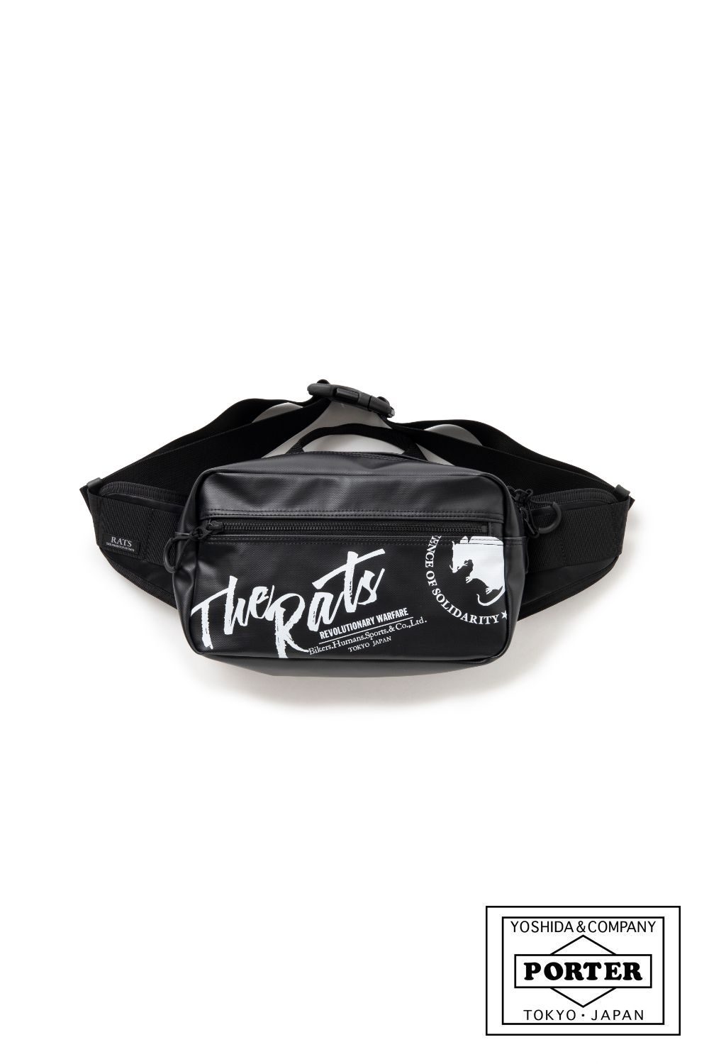 RATS - WAIST BAG (BLACK) / ポーター コラボウエストバッグ