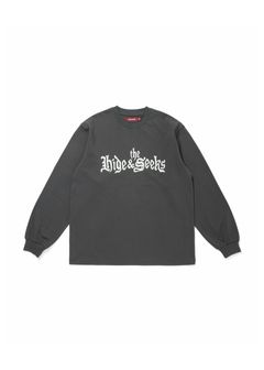 The H&S L/S Tee (CHARCOAL GRAY) / 西浦徹 コラボ ロンT